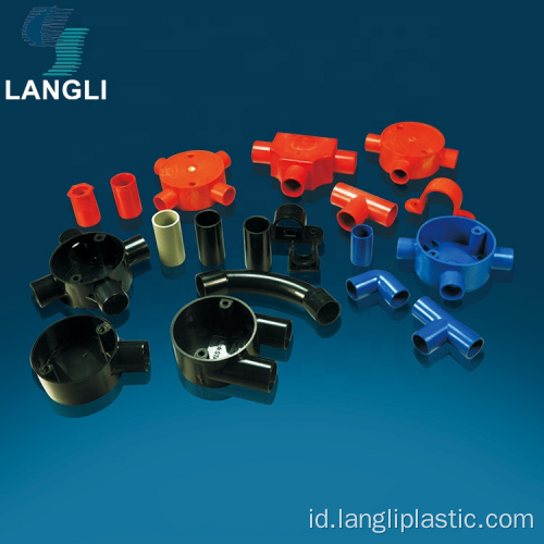 Pabrik Foshan Listrik Pipa PVC Fitting Cross